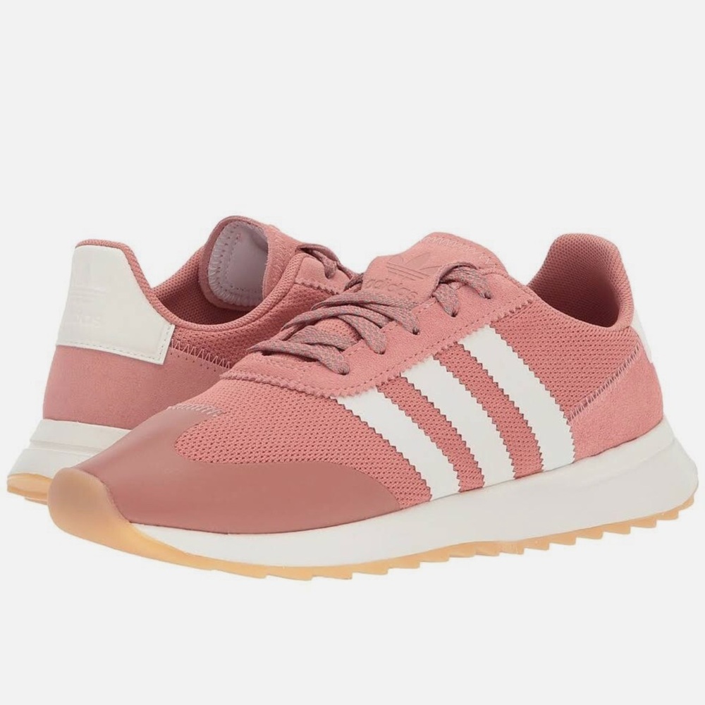 Adidas Originals FLB W Flashback Runners Raw Pink/Off White BY9301 Sz